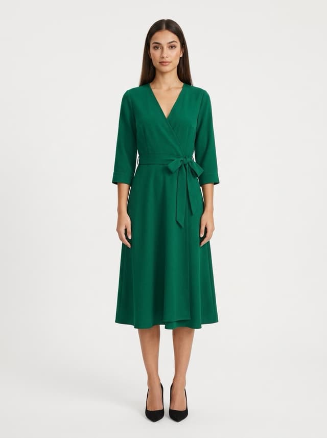 AI-generated Studio product photo - on-model dress